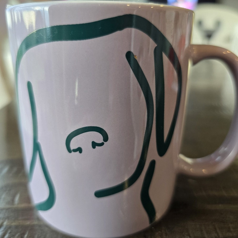 Room Essentials Stoneware Coffee Mug Silhouette‎ Dog Person Teacup 14oz.